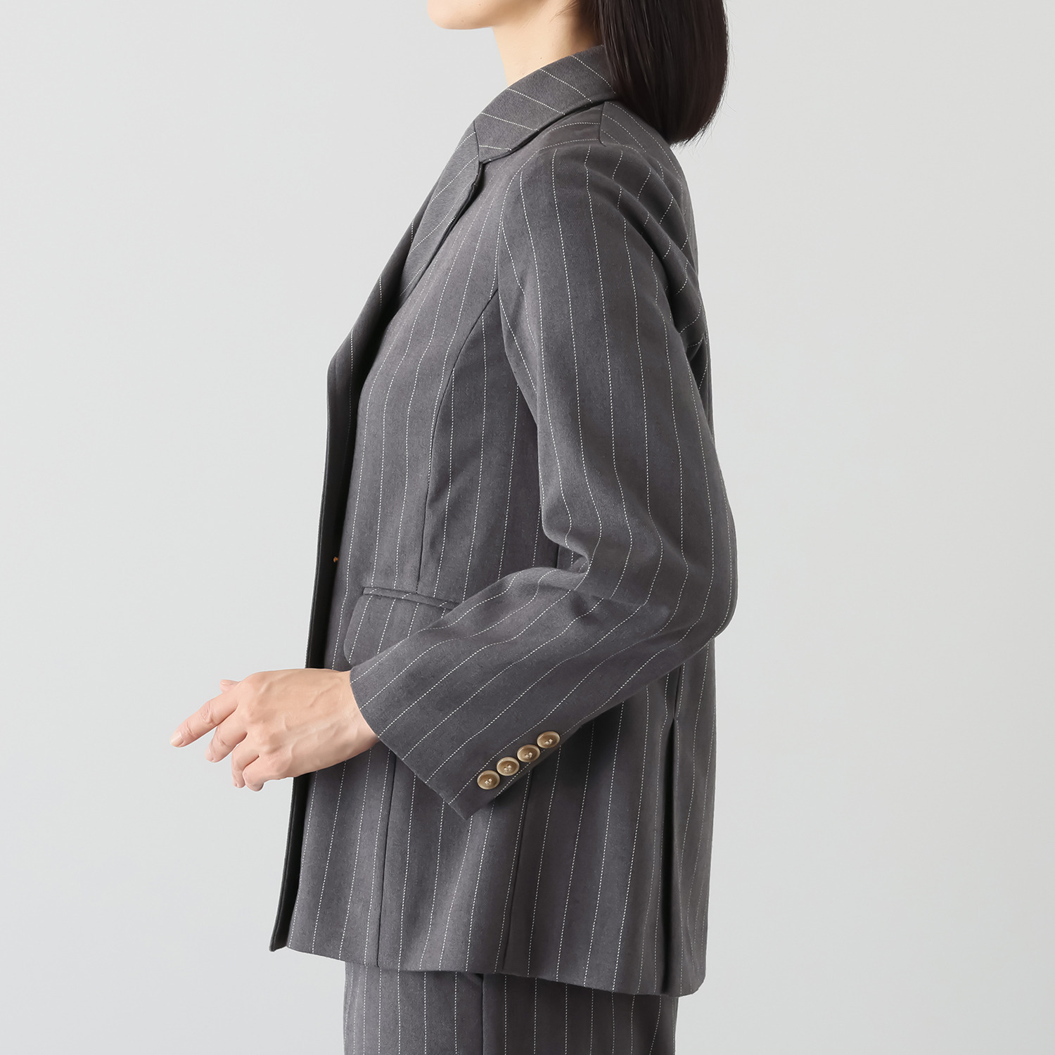 エムジェイアール　バイ マチコ　ジント　ロンドン オリジナルパターン ブリティッシュテイスト ダブルジャケット