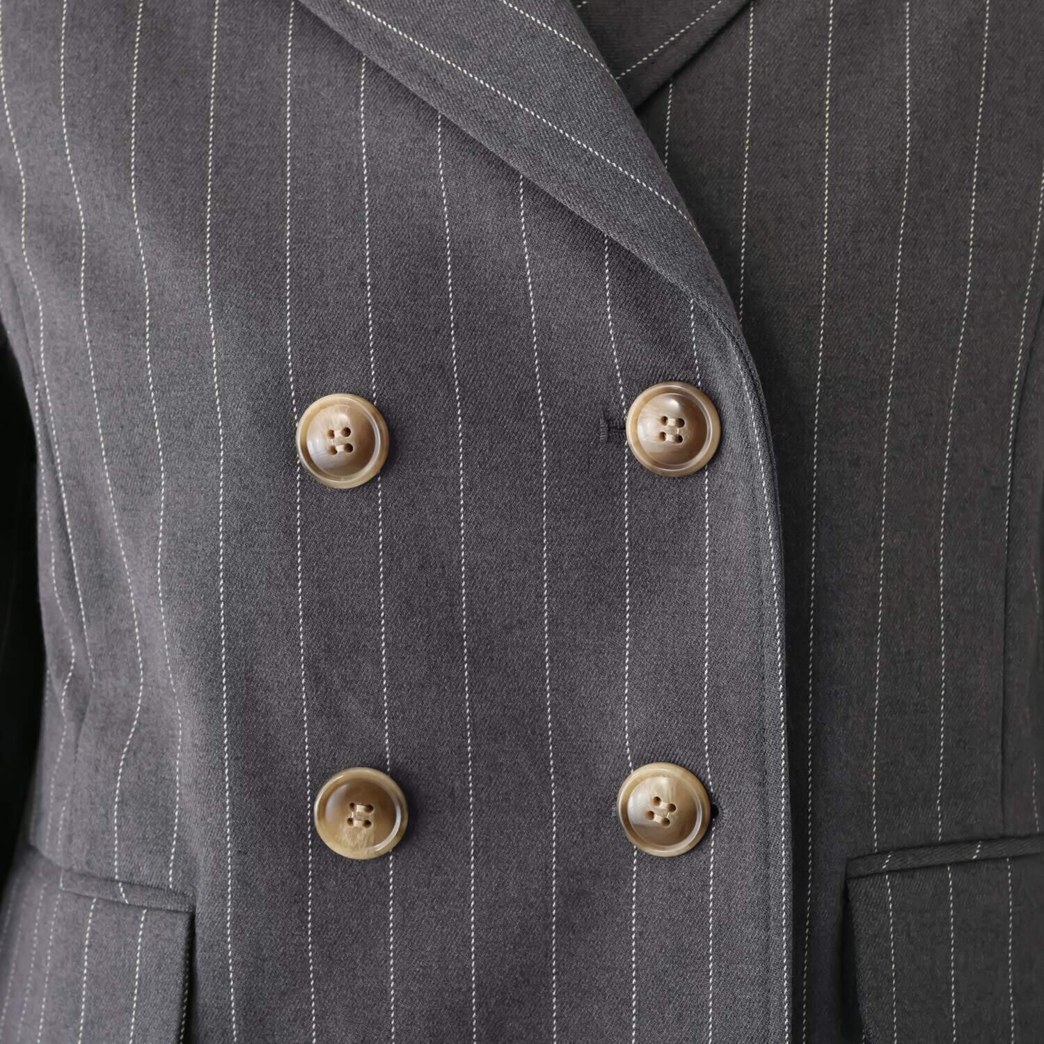 エムジェイアール　バイ マチコ　ジント　ロンドン オリジナルパターン ブリティッシュテイスト ダブルジャケット