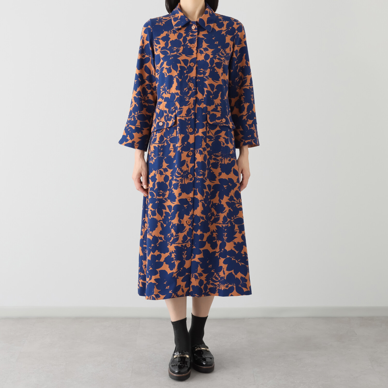 エムジェイアール　バイ マチコ　ジント　ロンドン フロントオープン ロングワンピース