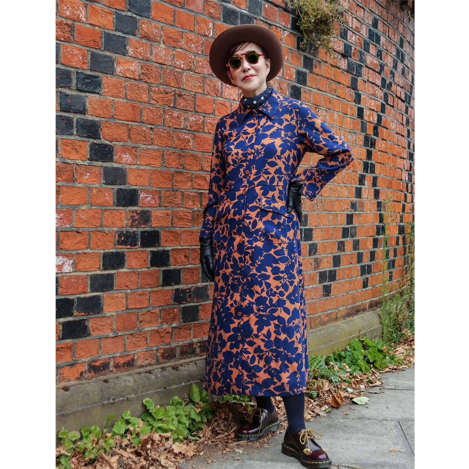 エムジェイアール　バイ マチコ　ジント　ロンドン フロントオープン ロングワンピース