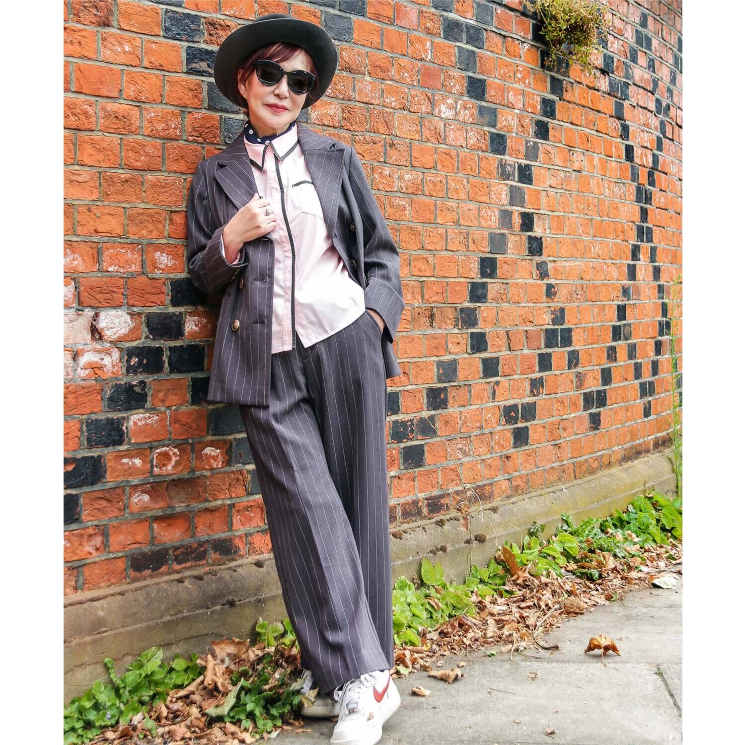 エムジェイアール　バイ マチコ　ジント　ロンドン 配色アクセント 比翼仕立てシャツ