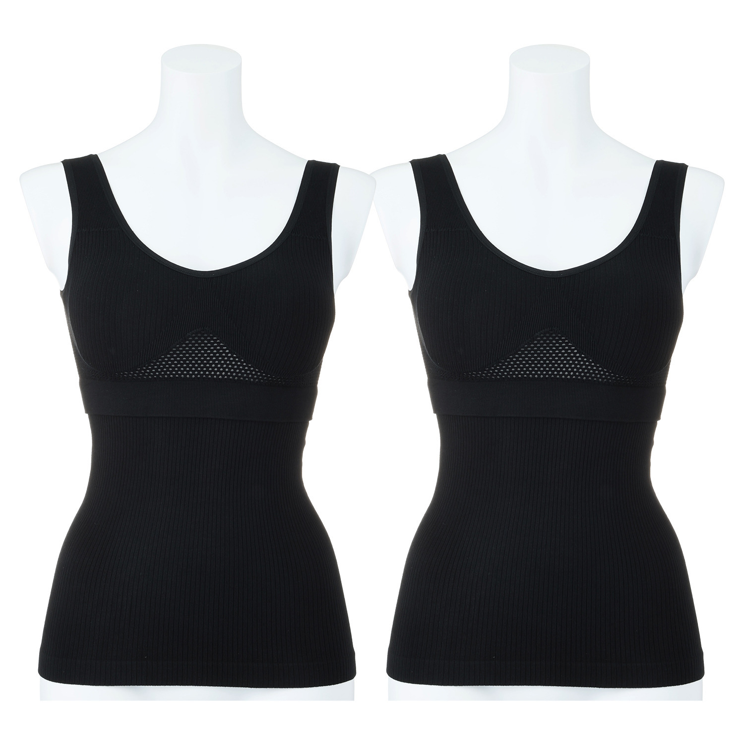 女の欲望 超ラクなのに超アガる！ レーヨン高混率 しっとりさらさら 神の手ブラタンクトップ ２枚組