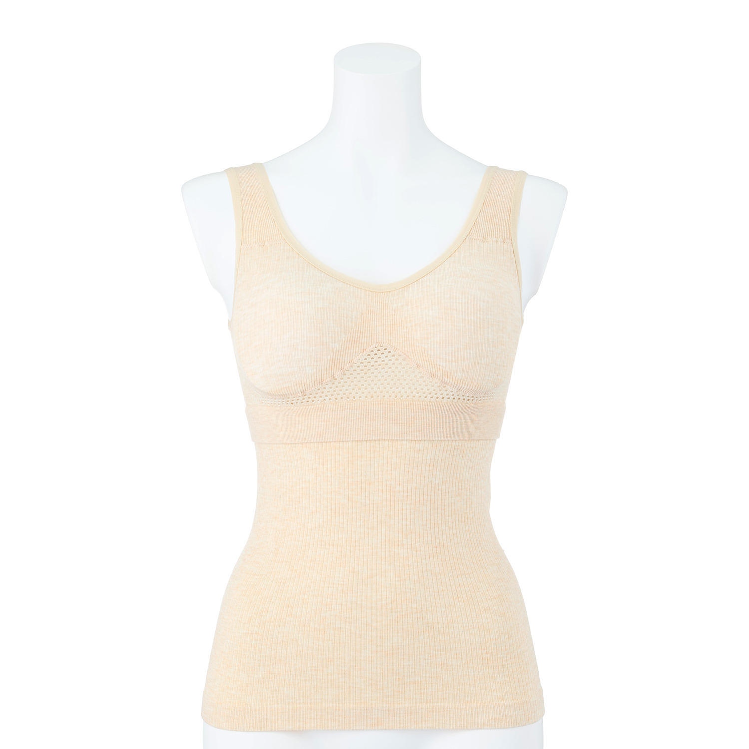 女の欲望 超ラクなのに超アガる！ レーヨン高混率 しっとりさらさら 神の手ブラタンクトップ ２枚組