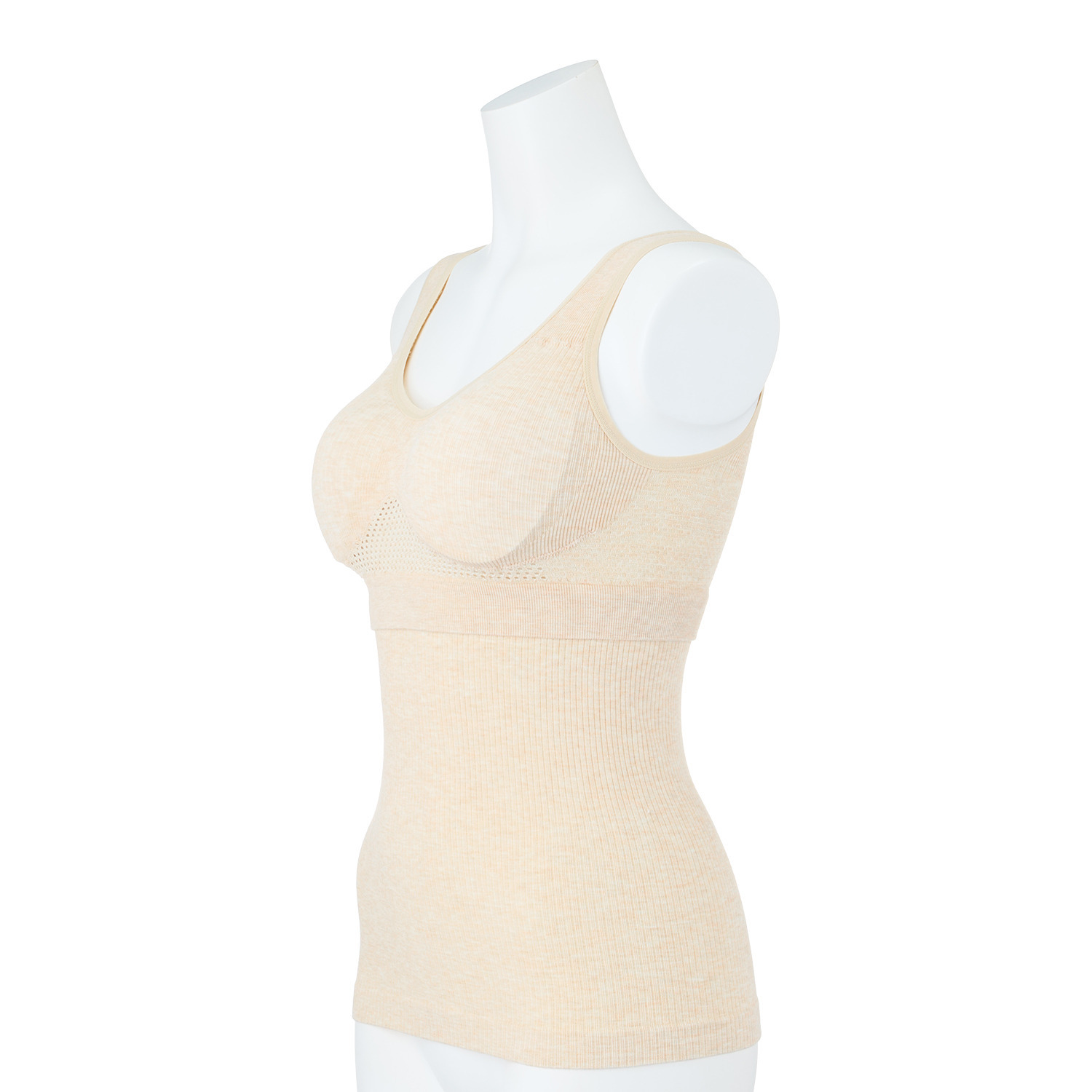 女の欲望 超ラクなのに超アガる！ レーヨン高混率 しっとりさらさら 神の手ブラタンクトップ ２枚組