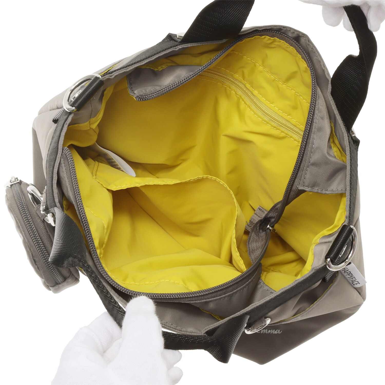 ハッピーフェイス ミニポーチ付 ２ウェイショルダーバッグ