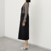ミューリエ エレガントに スタイルアップ サロペット風 スカート
