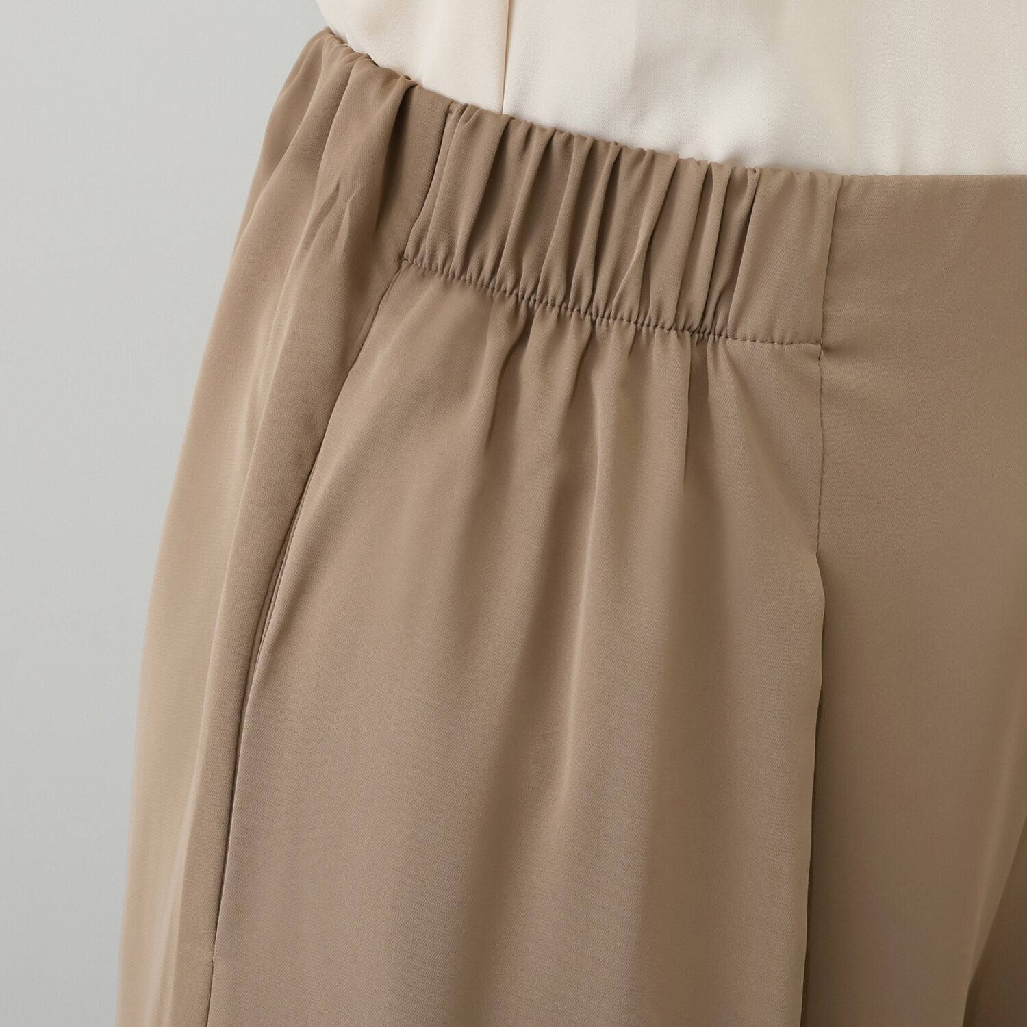 ミューリエ 煌めきと優雅なヌケ感 チュールコンビパンツ