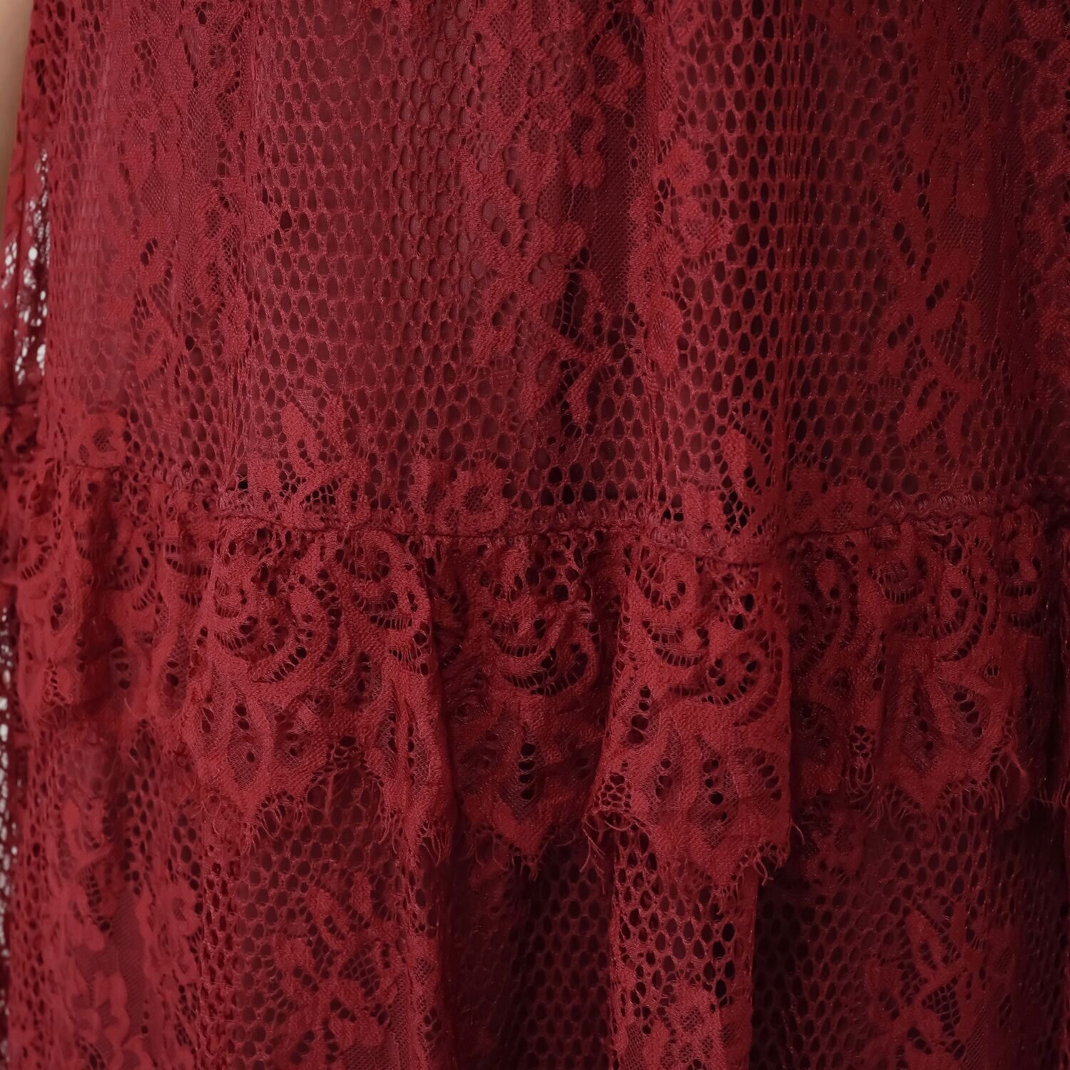 ミューリエ しなやかに躍る ときめきティアード レースワンピース