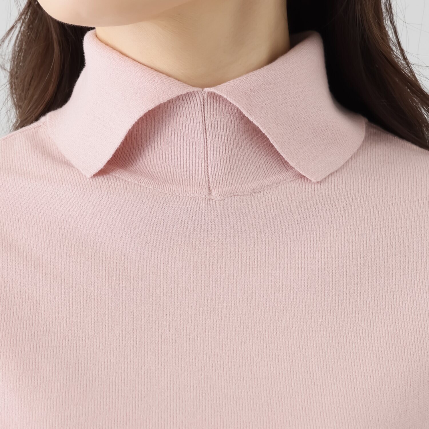 オ・ラバン 吸湿発熱 とろけるムースな肌触り 着回し抜群 ２ウェイ ニットプルオーバー