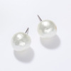 日本製コットンパール 大玉スタッド イヤリング／ピアス