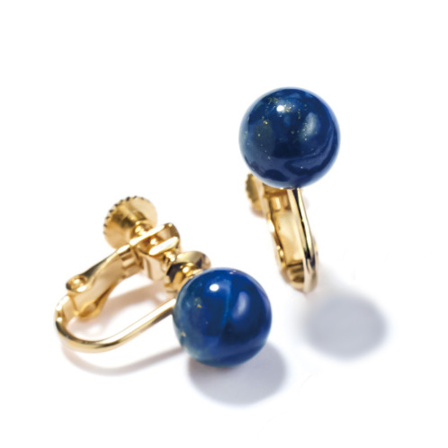 幸石堂 幸運祈願 青守珠（せいしゅだま） ラピスラズリ イヤリング／ピアス
