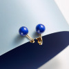幸石堂 幸運祈願 青守珠（せいしゅだま） ラピスラズリ イヤリング／ピアス