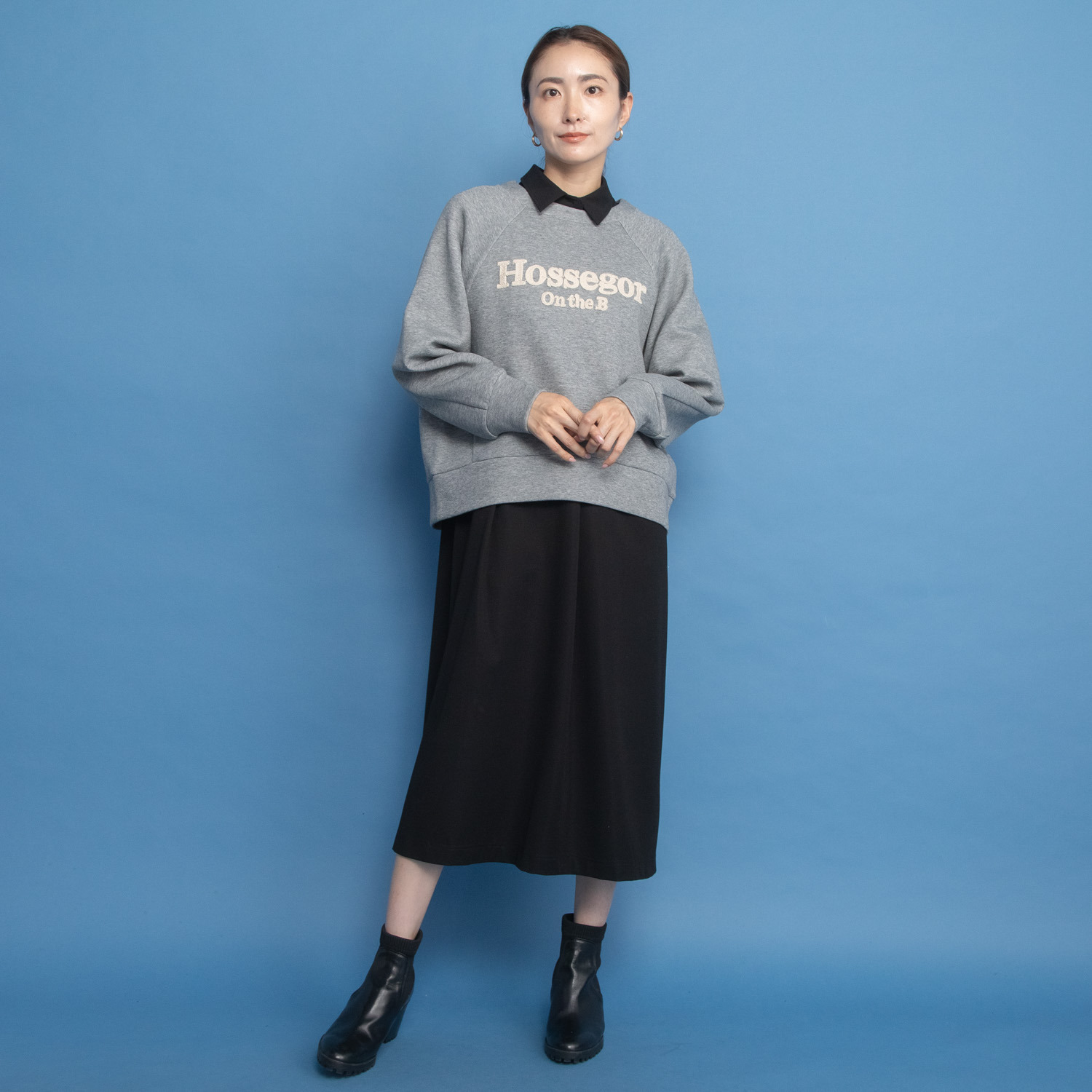 オンザビーバイサマーミー 上品に装う ループステッチ刺しゅう デザインプルオーバー