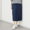 オンザビーバイサマーミー カジュアルをシックに装う Ｉライン デザインロングスカート
