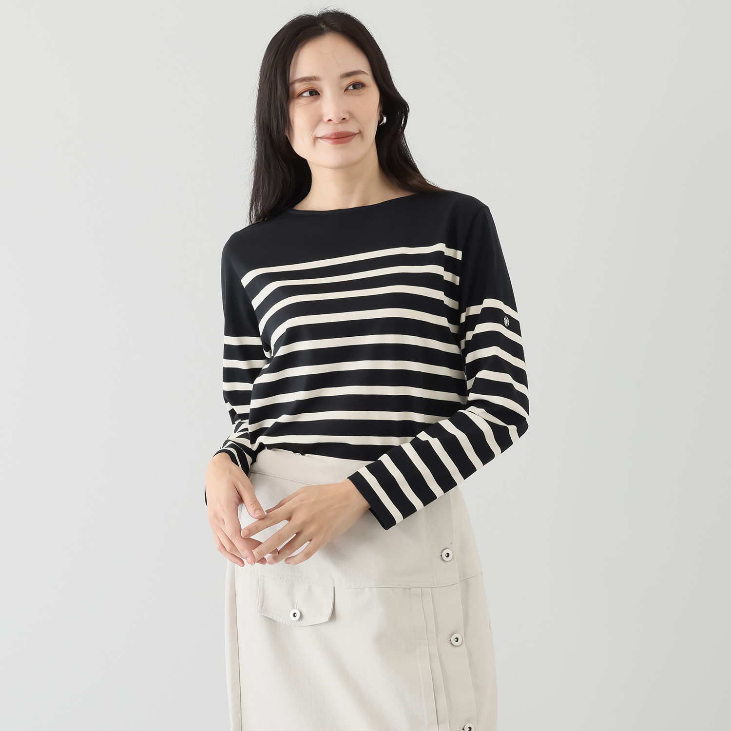 オンザビーバイサマーミー 大人が着てサマになる フレンチスタイル ボーダーＴシャツ