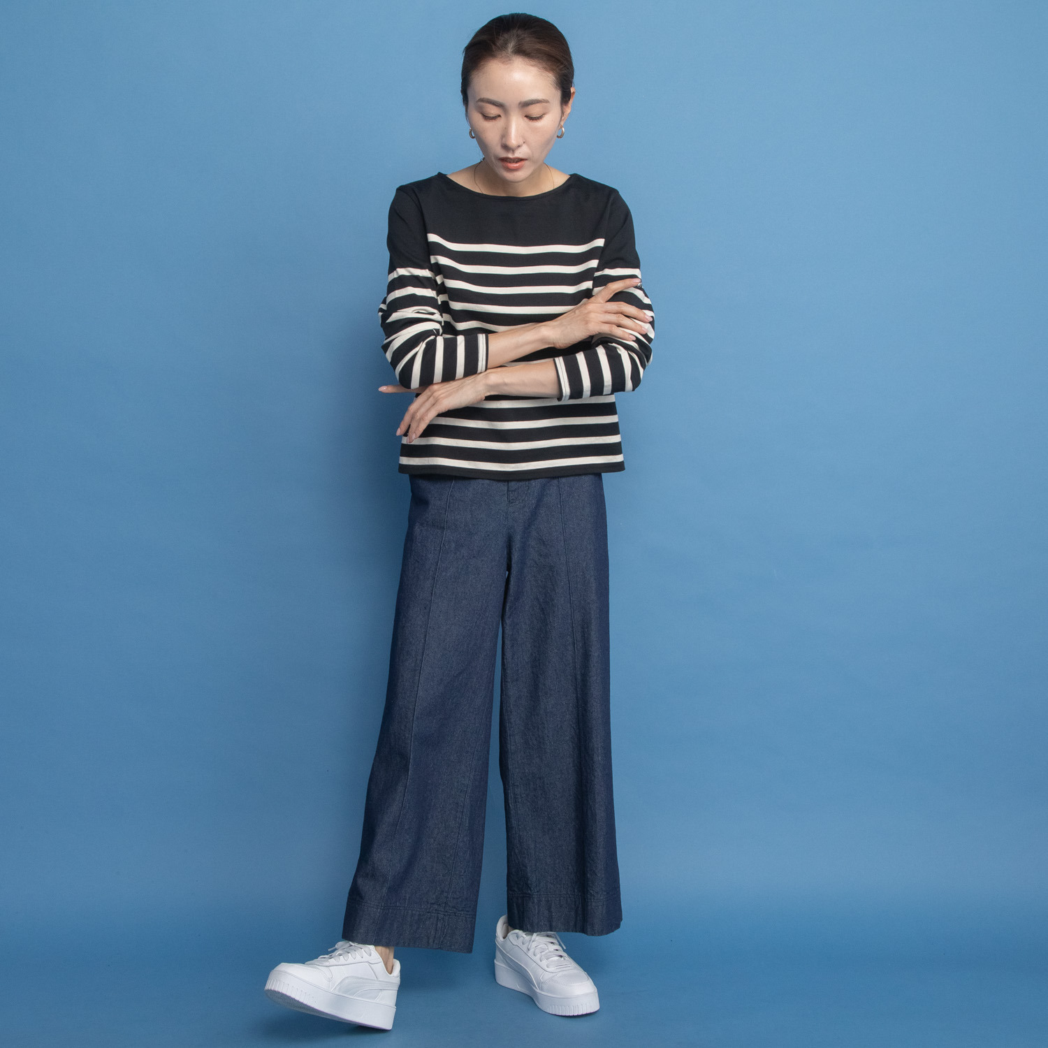 オンザビーバイサマーミー 大人が着てサマになる フレンチスタイル ボーダーＴシャツ