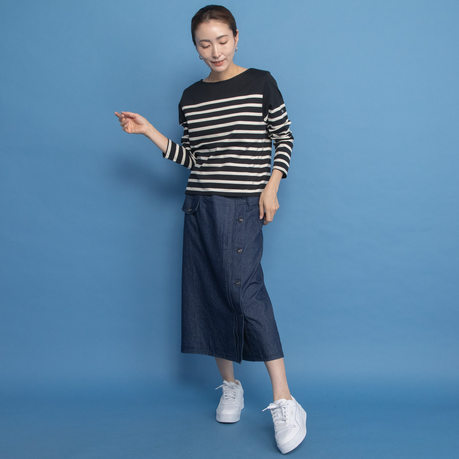 オンザビーバイサマーミー 大人が着てサマになる フレンチスタイル ボーダーＴシャツ