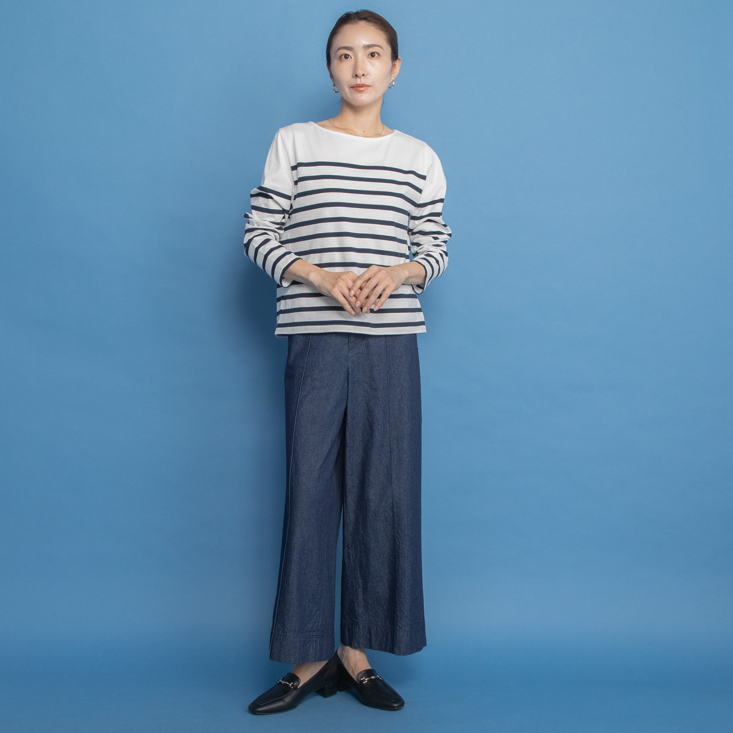 オンザビーバイサマーミー 大人が着てサマになる フレンチスタイル ボーダーＴシャツ