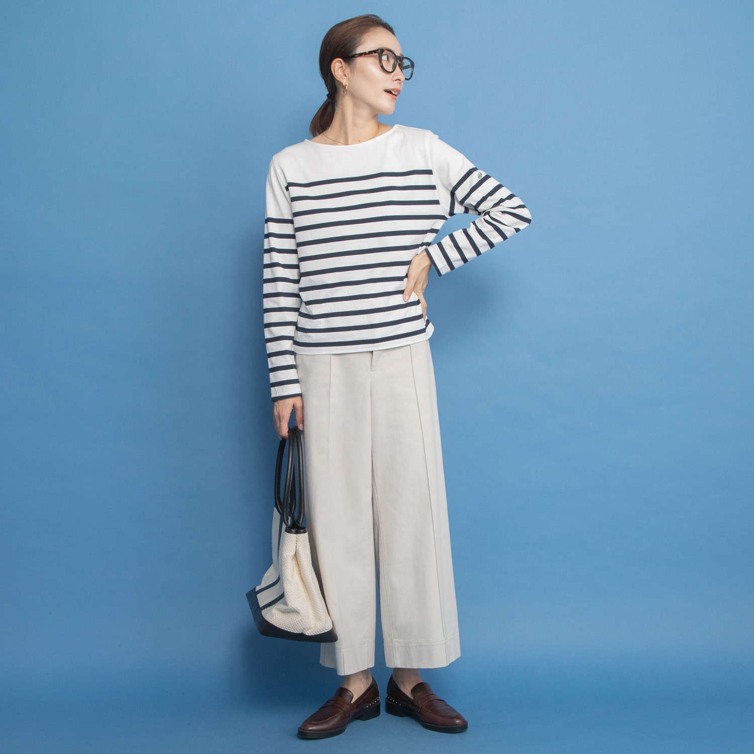 オンザビーバイサマーミー 大人が着てサマになる フレンチスタイル ボーダーＴシャツ