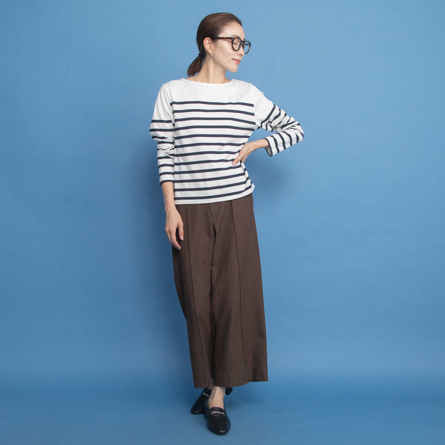 オンザビーバイサマーミー 大人が着てサマになる フレンチスタイル ボーダーＴシャツ