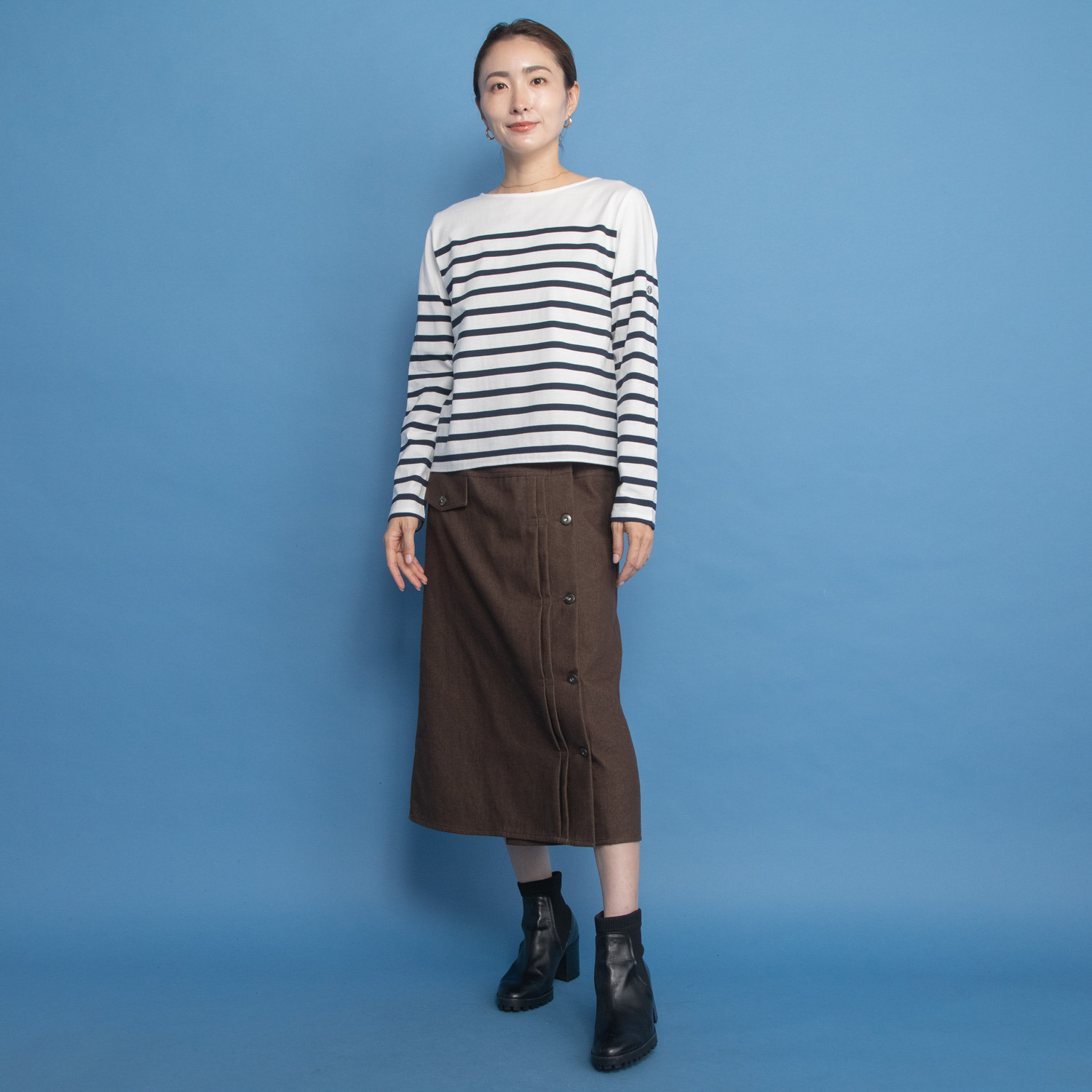 オンザビーバイサマーミー 大人が着てサマになる フレンチスタイル ボーダーＴシャツ