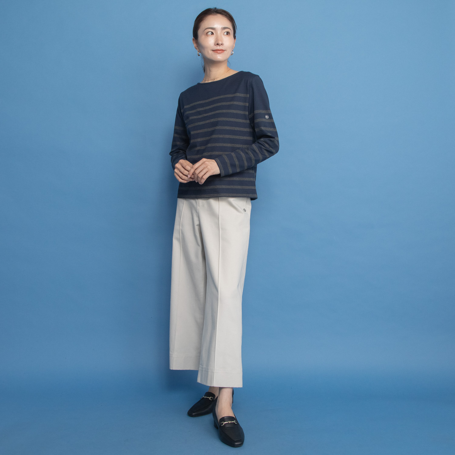 オンザビーバイサマーミー 大人が着てサマになる フレンチスタイル ボーダーＴシャツ