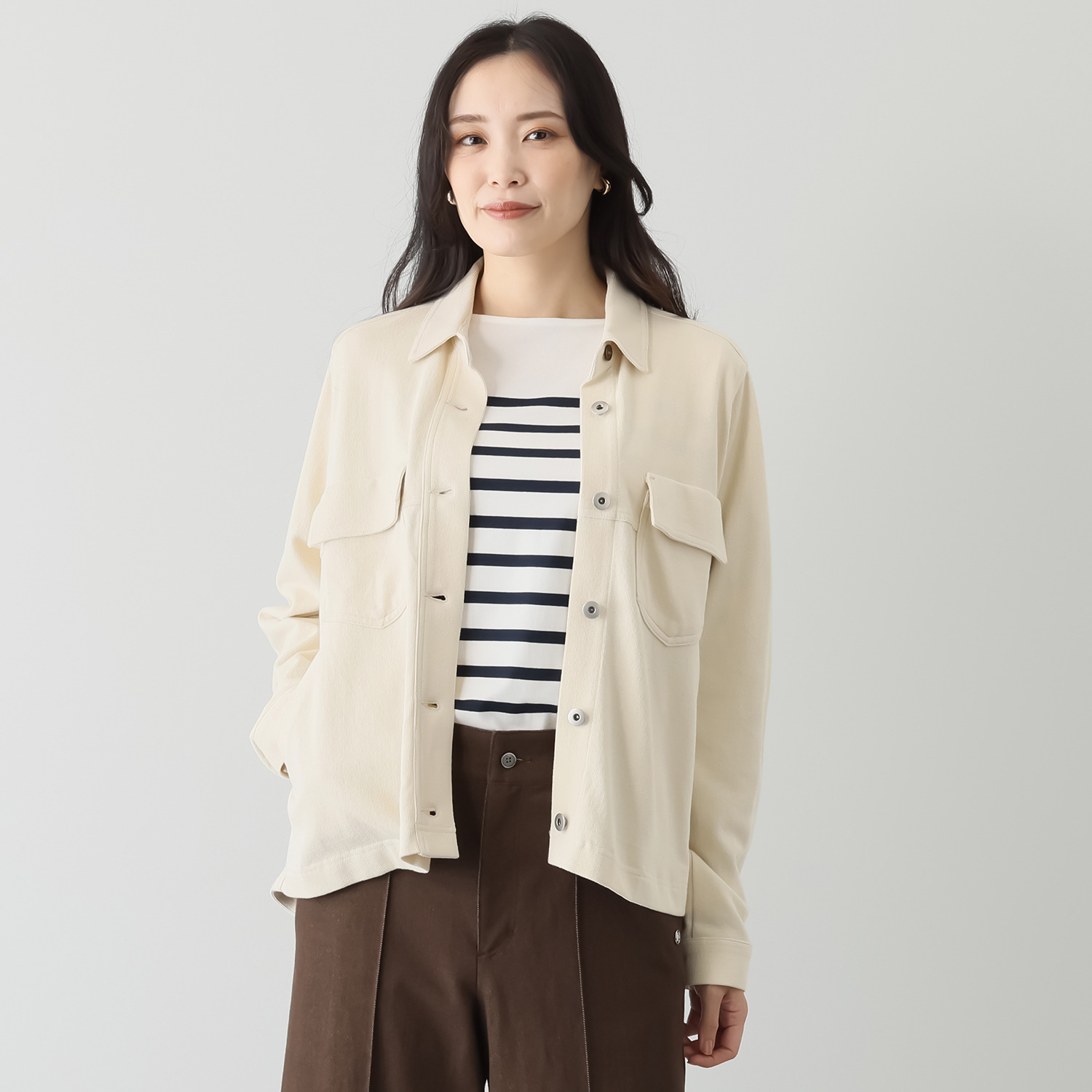 オンザビーバイサマーミー 気楽におしゃれに羽織る サガラ刺しゅう デザインブルゾン