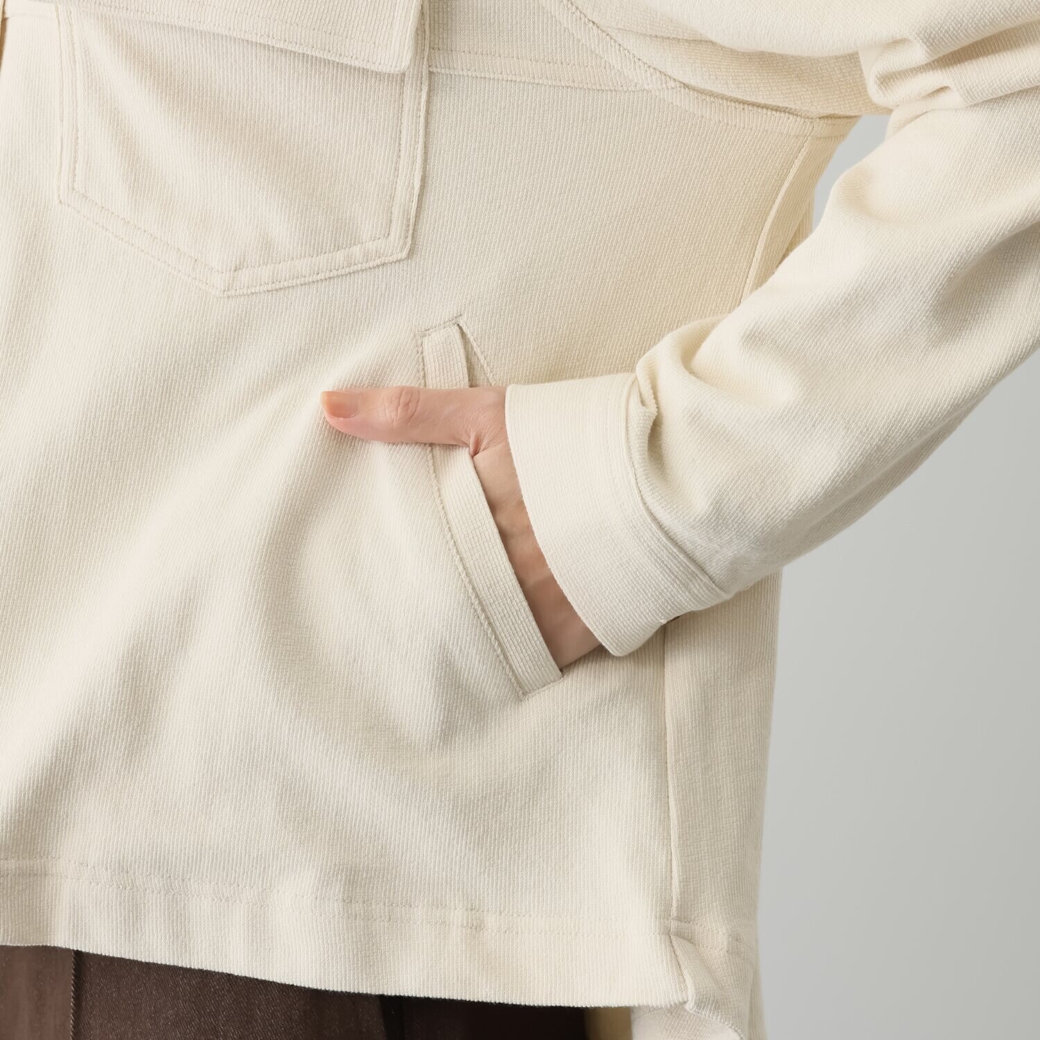 オンザビーバイサマーミー 気楽におしゃれに羽織る サガラ刺しゅう デザインブルゾン