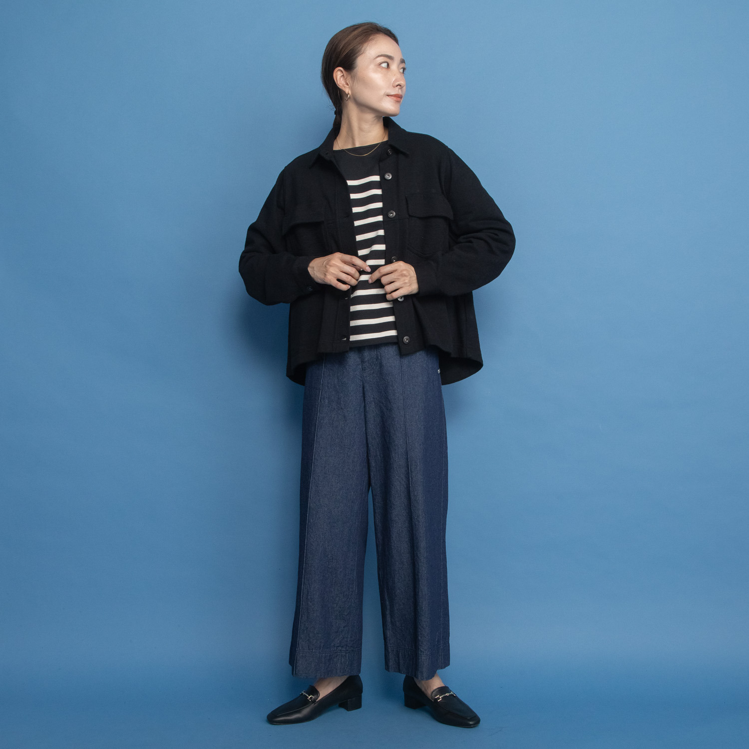 オンザビーバイサマーミー 気楽におしゃれに羽織る サガラ刺しゅう デザインブルゾン