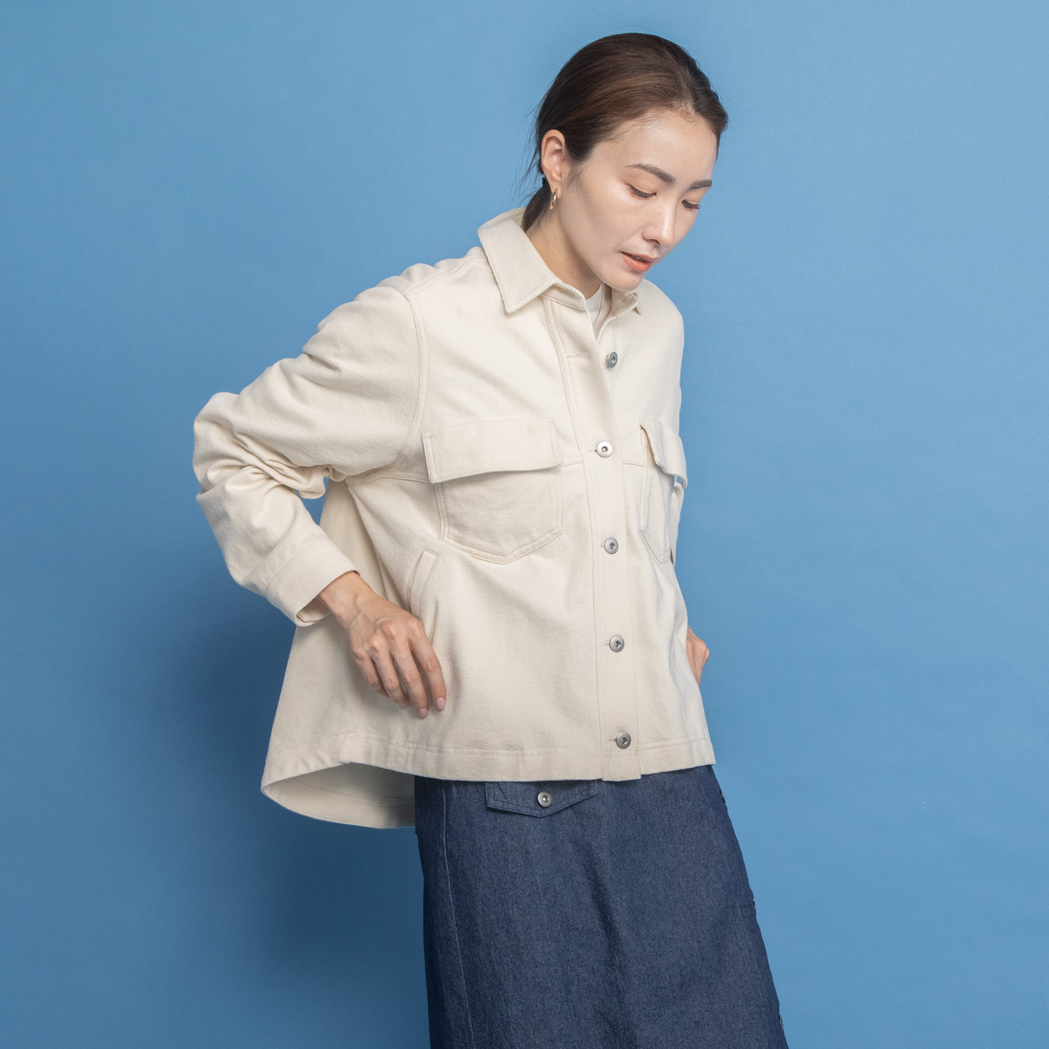 オンザビーバイサマーミー 気楽におしゃれに羽織る サガラ刺しゅう デザインブルゾン