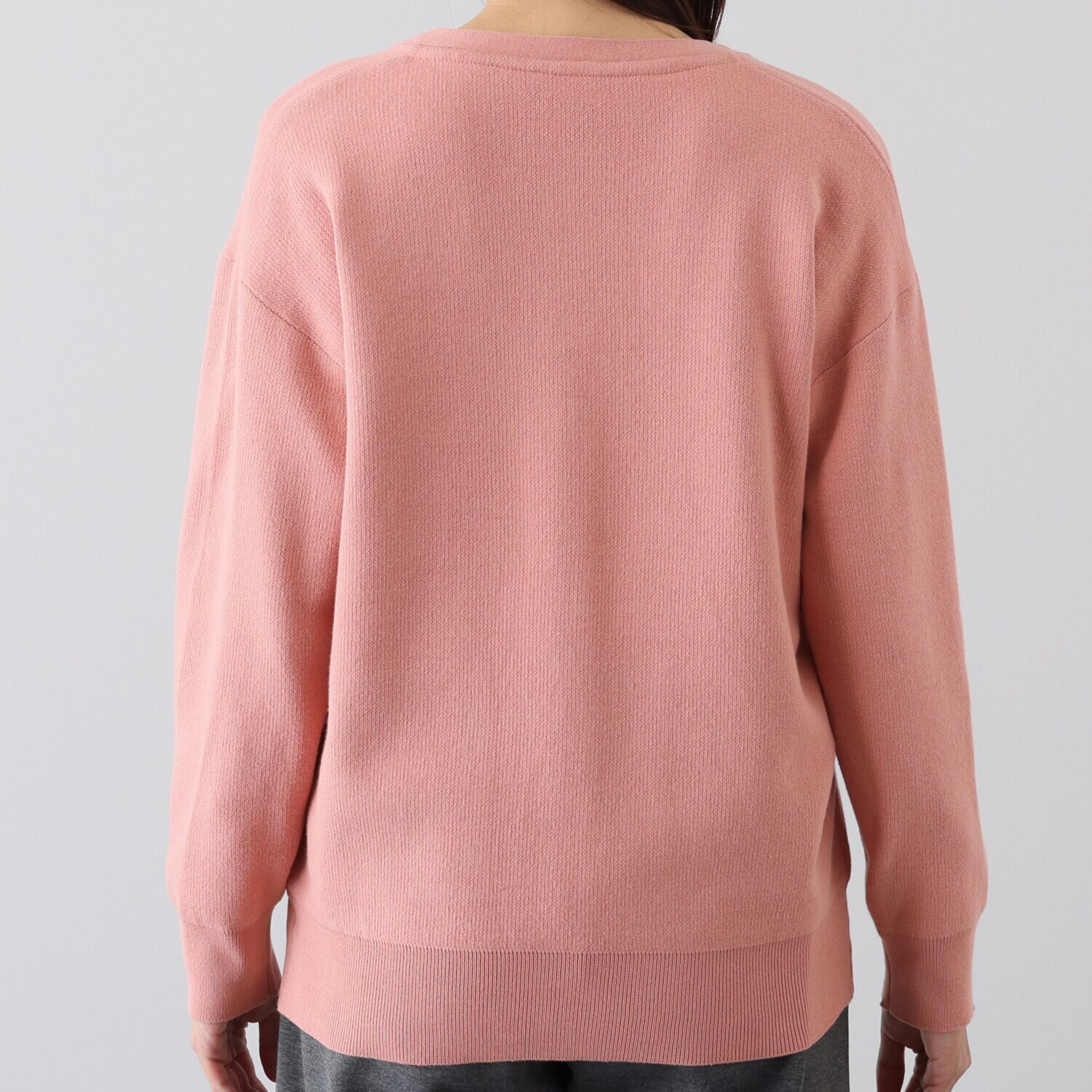 ルクオーレ ボタンアクセント Ｖネック ニットカーディガン