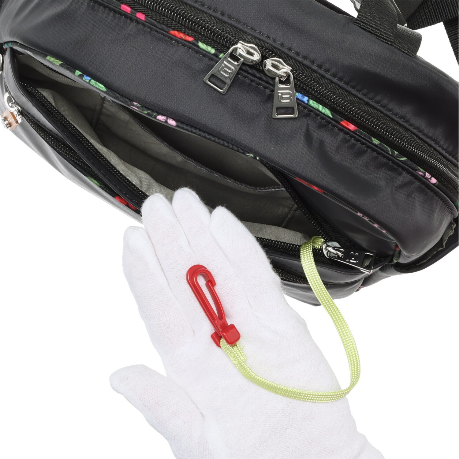 ビサイユ はっ水 “ヌートピア” フラワーアクセント ２ウェイリュック