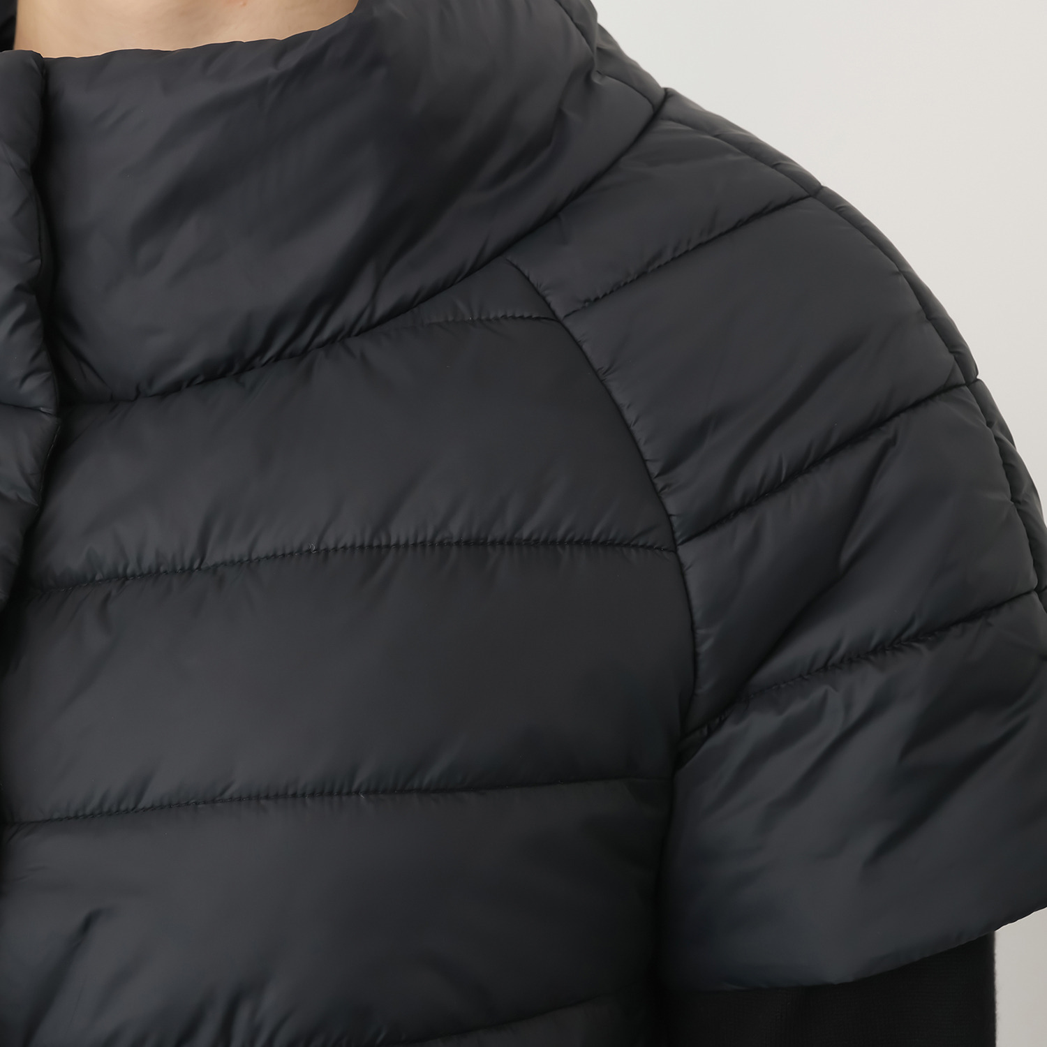 エアリーフェアリー 中綿キルティング ハーフスリーブ ライトジャケット