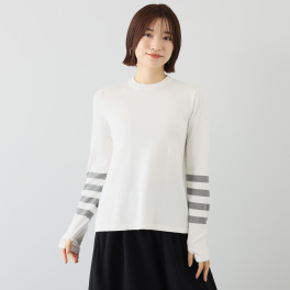 エアリーフェアリー アームボーダー ニットプルオーバー