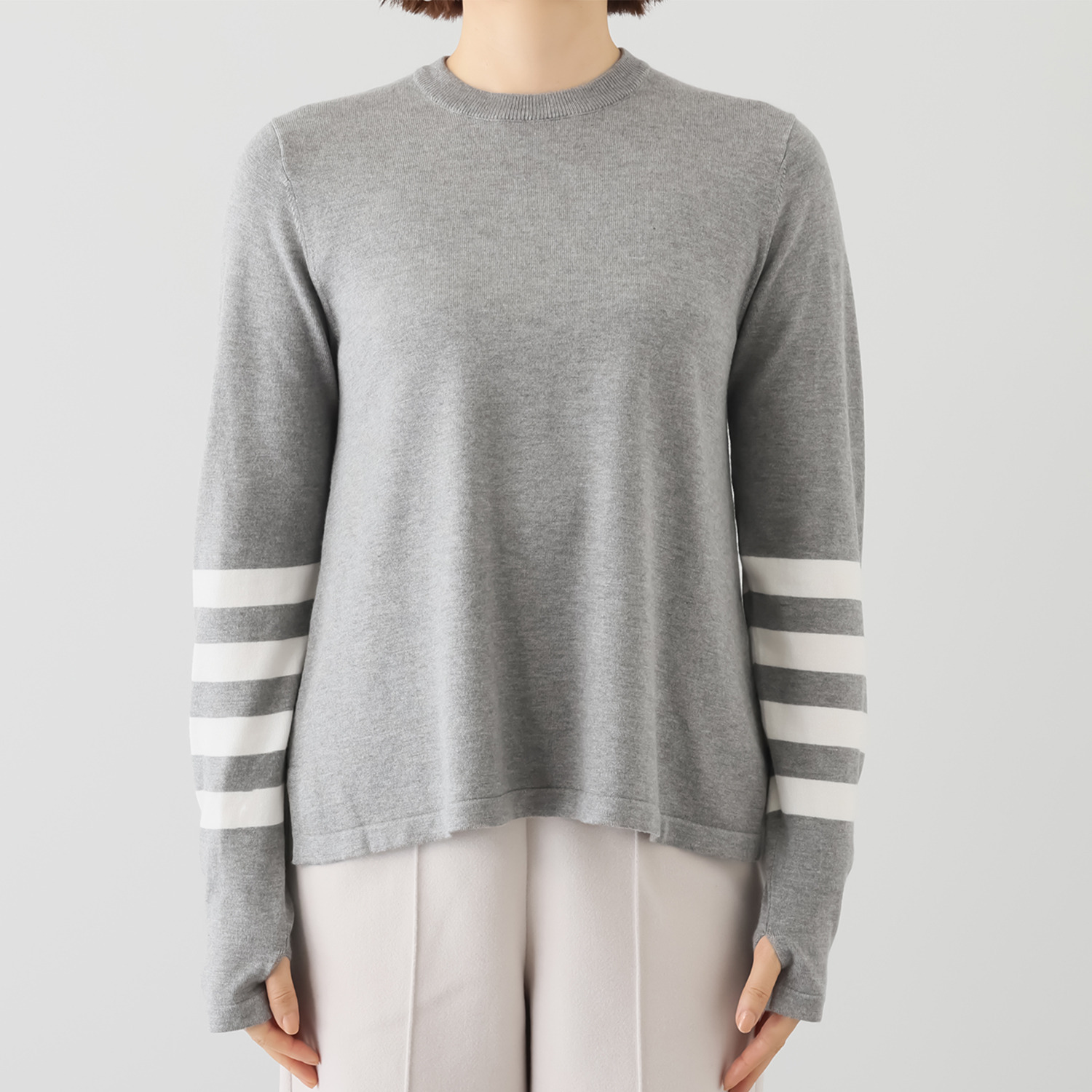 エアリーフェアリー アームボーダー ニットプルオーバー