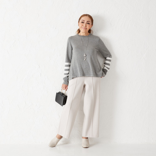 エアリーフェアリー メルトン素材 ピンタック ワイドパンツ エアリーフェアリー メルトン素材 ピンタック ワイドパンツ