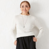 エアリーフェアリー 袖フリルアクセント ニットプルオーバー