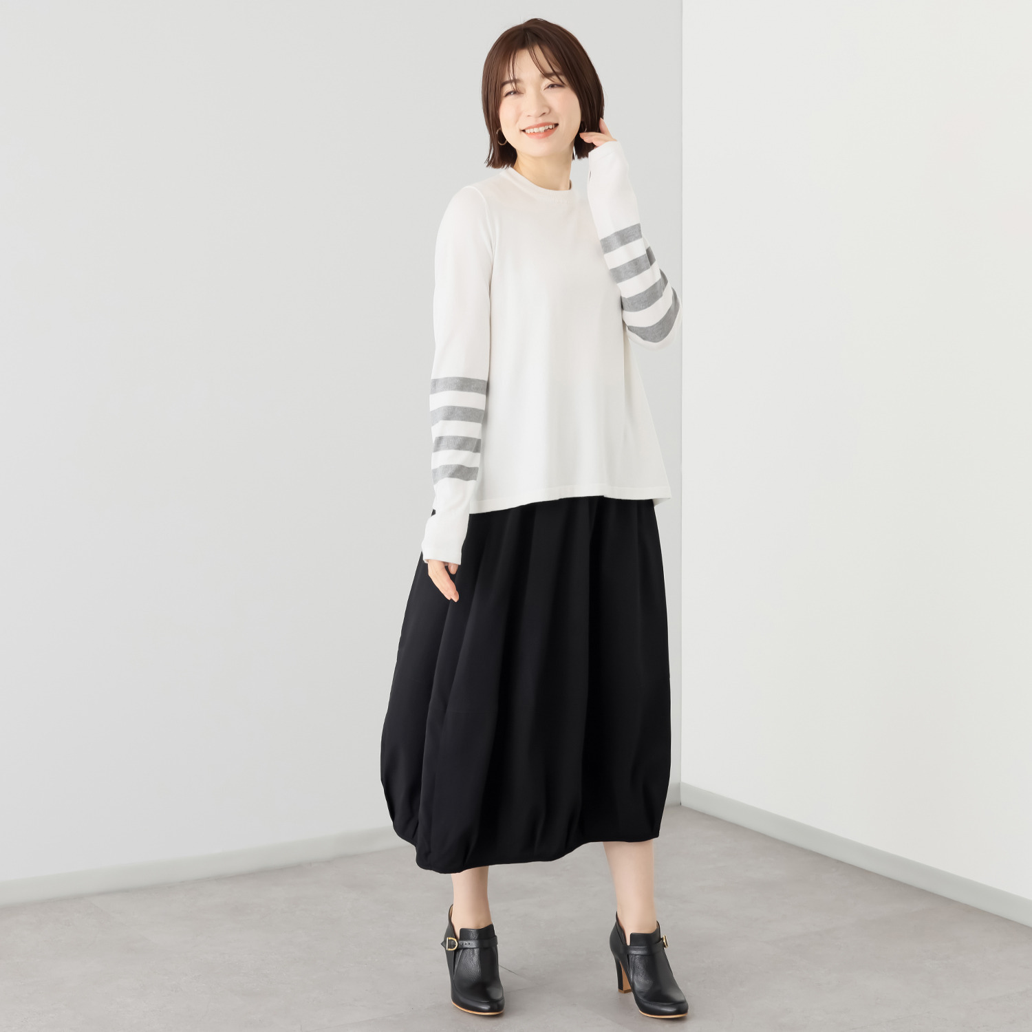 エアリーフェアリー ブーツが似合う コクーンスカート