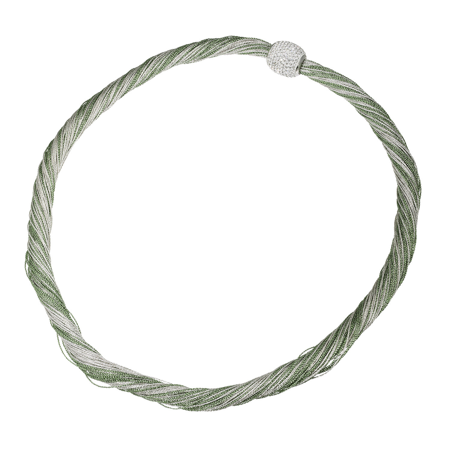 ＣＺ シルキーメタリックコード ネックレス＆ ブレスレットセット