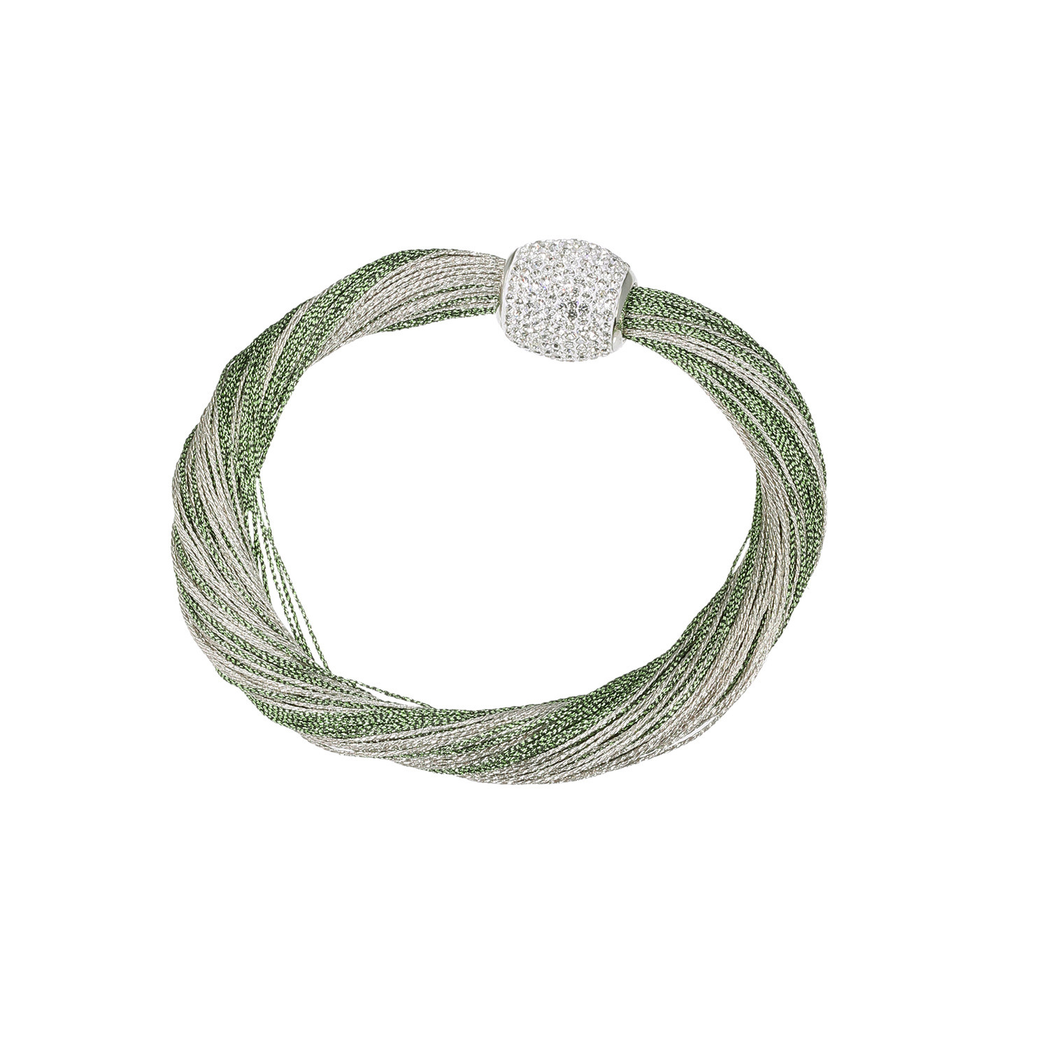 ＣＺ シルキーメタリックコード ネックレス＆ ブレスレットセット