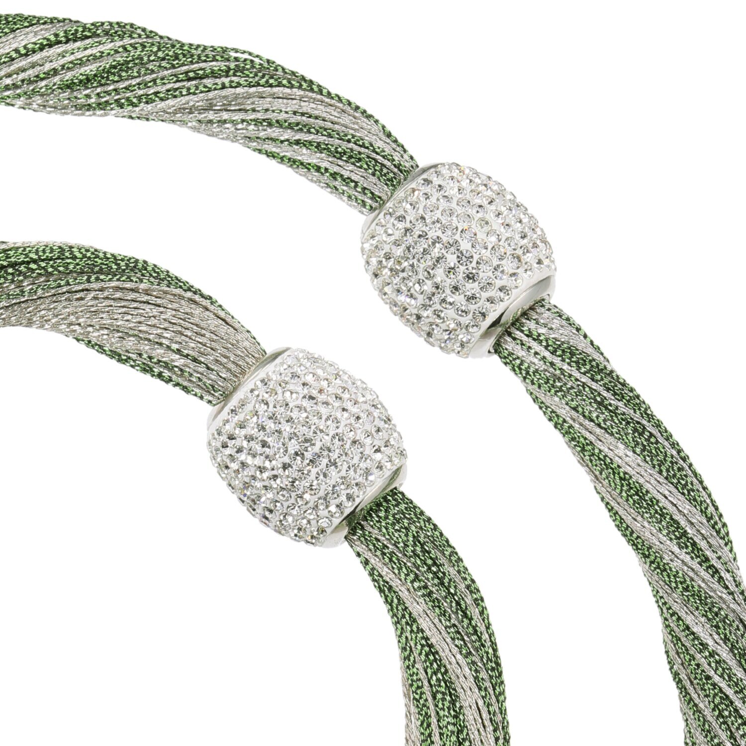 ＣＺ シルキーメタリックコード ネックレス＆ ブレスレットセット