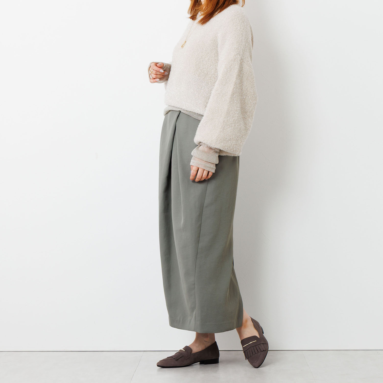 卑弥呼 日本製 牛革 メタルバーアクセント キルトローファー