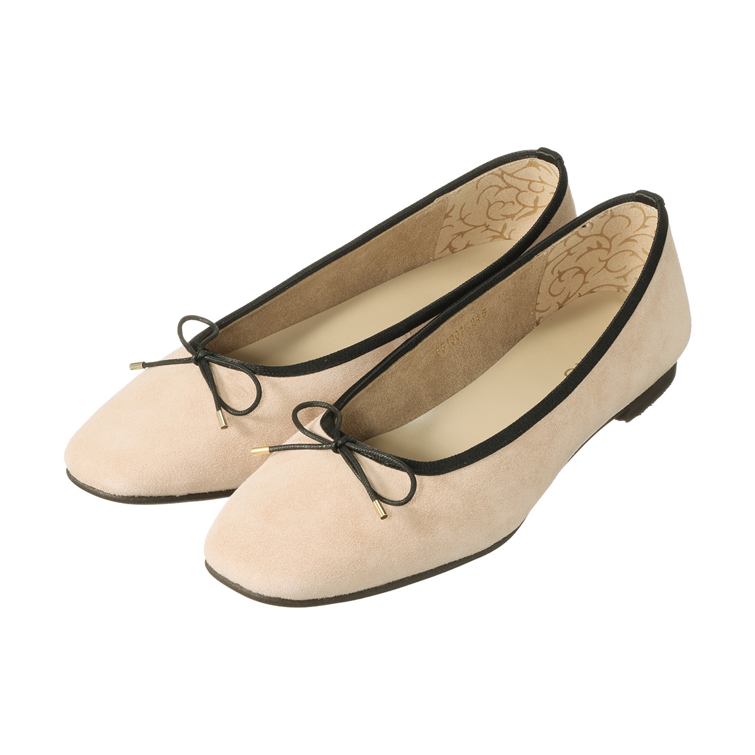 卑弥呼 日本製 レザー バレエパンプス