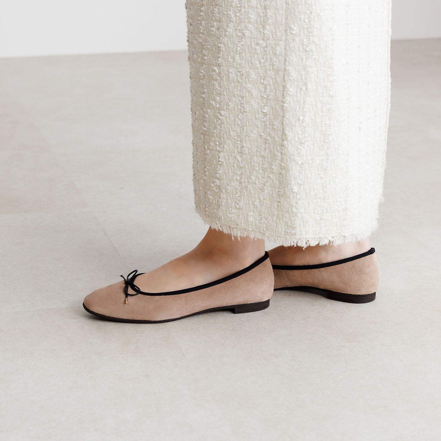 卑弥呼 日本製 レザー バレエパンプス