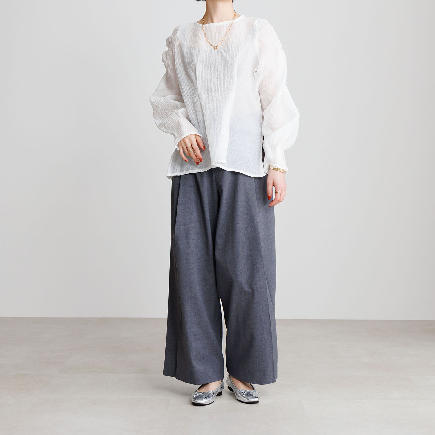 卑弥呼 日本製 レザー バレエパンプス