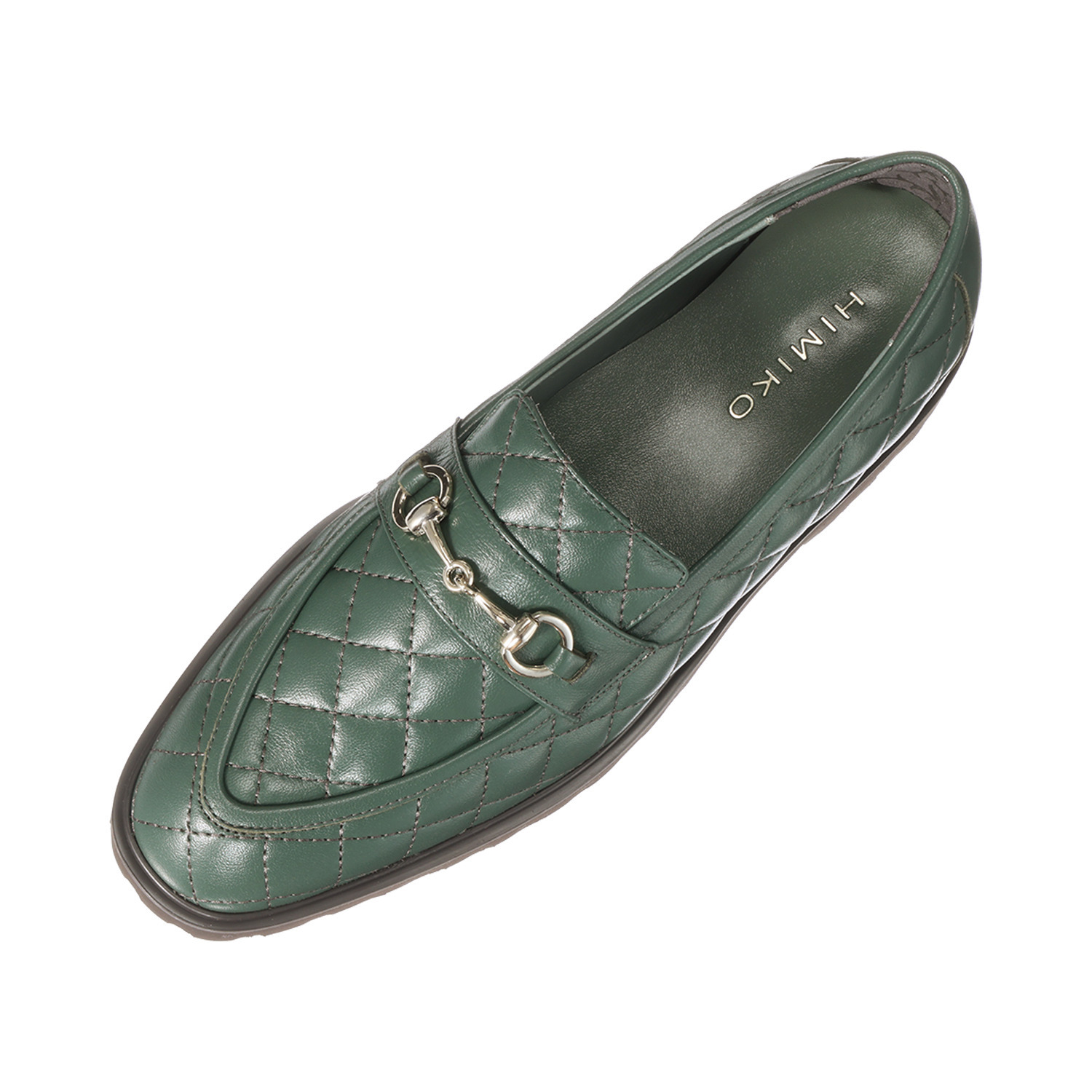 卑弥呼 日本製　はっ水羊革 トラックソール キルティングローファー