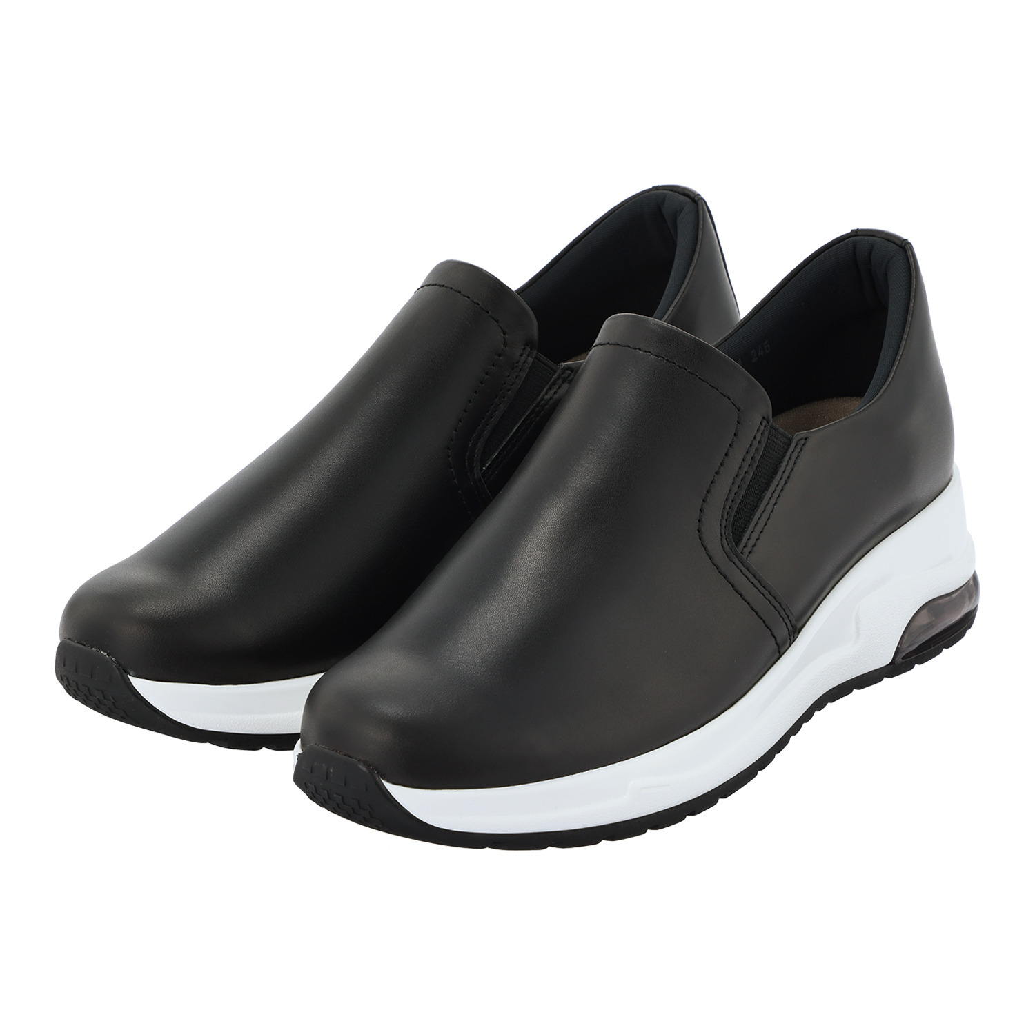 ミズ・ジューヌ 日本製 牛革 厚底スリッポン