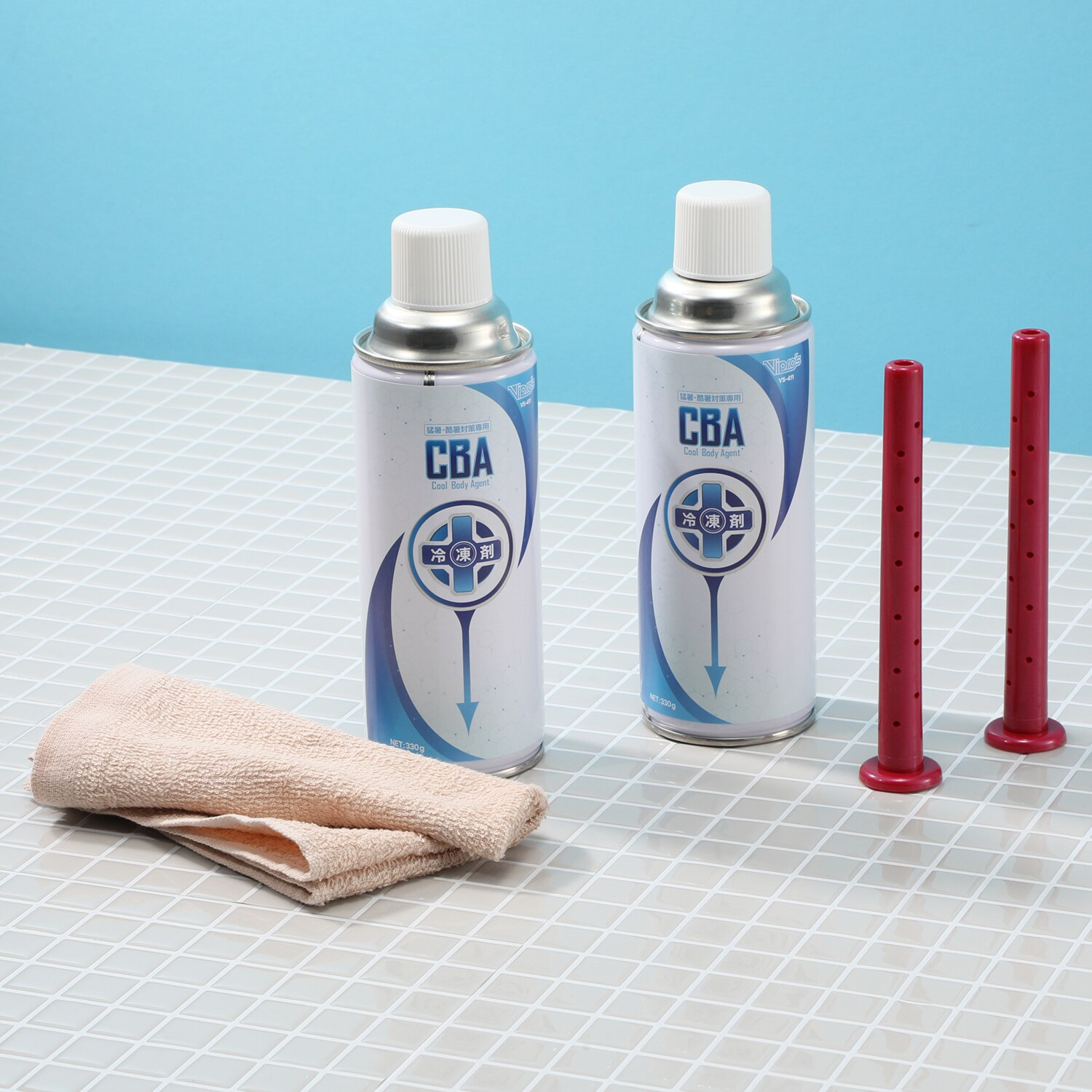 最短２秒で 冷凍タオル完成！ シーバ冷凍剤２本セット