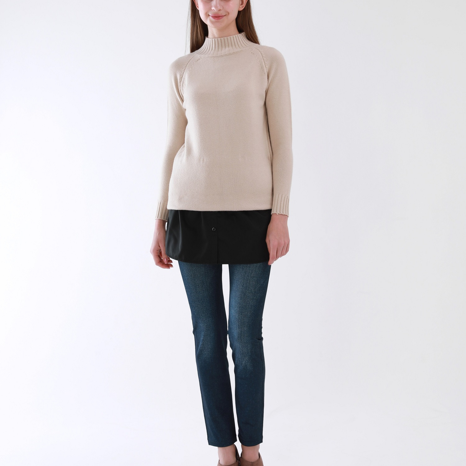 うらぽか ２００デニール 裏起毛 プリントレギンス ２足セット