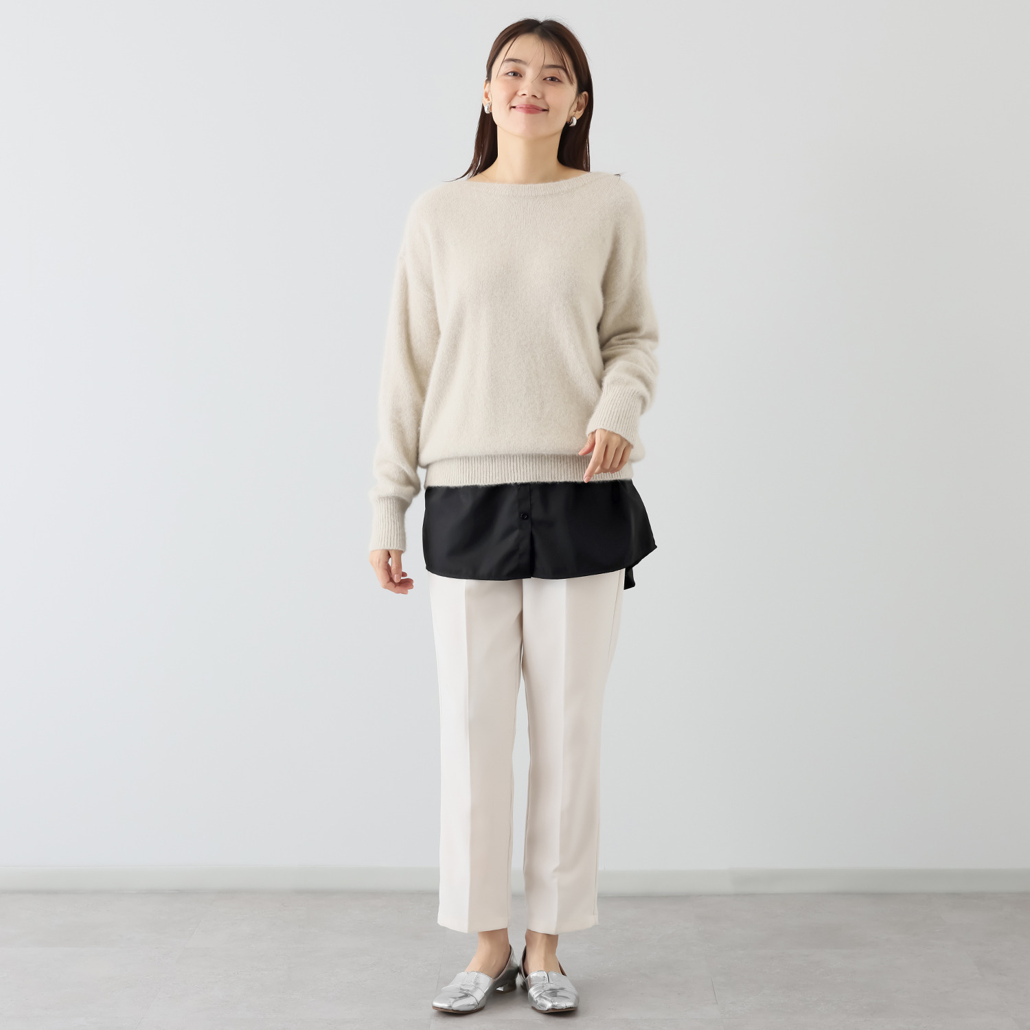 うらぽか ふんわり重ねるだけで おしゃれに体型カバー 付け裾２枚セット